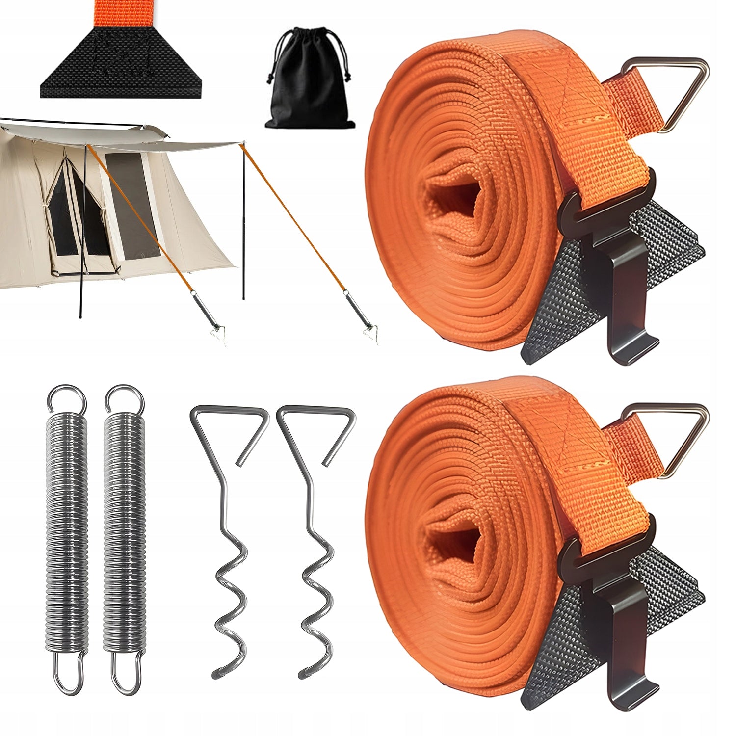 SAFETY TAPE FOR AWNING ELASTIC WITH WIND CUSHIONING