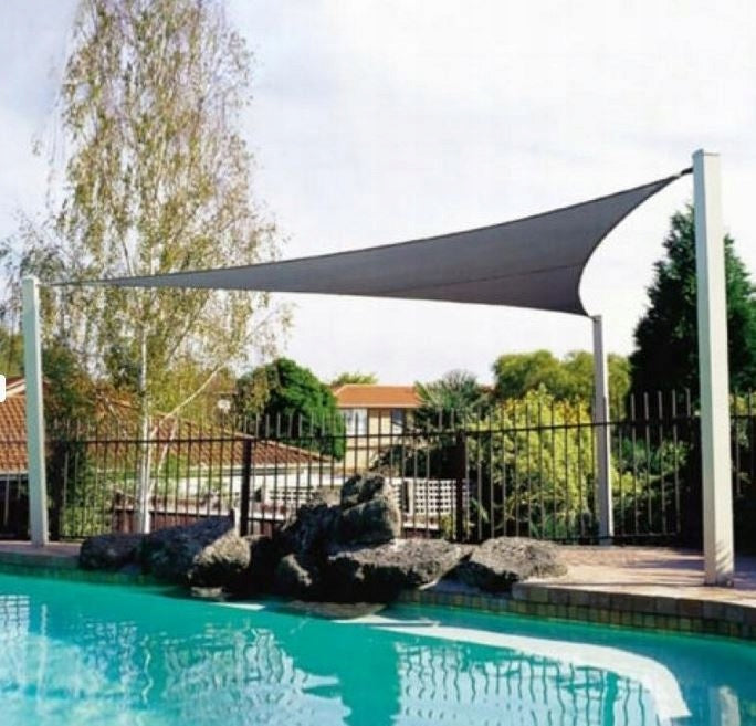 SAIL TRIANGLE 3x3x3m GREY SUNSCREEN Brand Kontrast