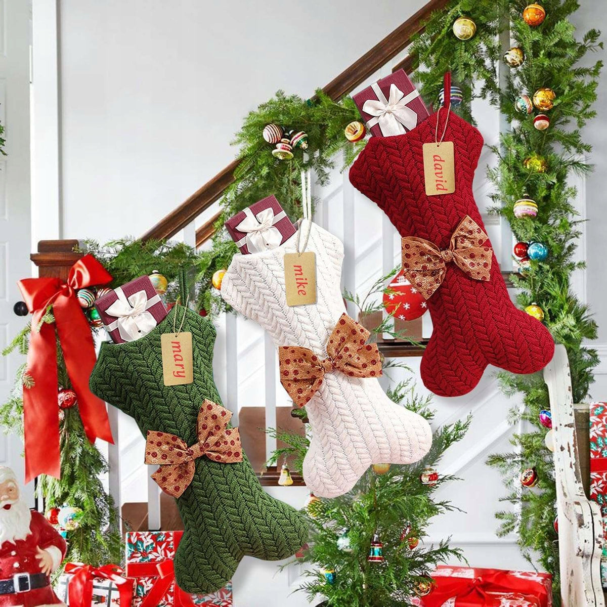 *SALE* Christmas Socks for Dog Bone Shaped Gifts 3 Pieces Packaging status original