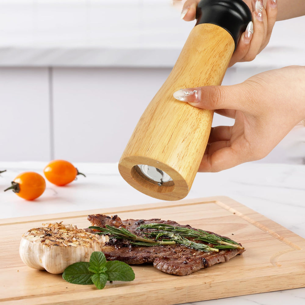 SALT AND PEPPER GRINDER WOODEN GRINDERS SPICE GRINDER HANDHELD 2 SET Brand no brand