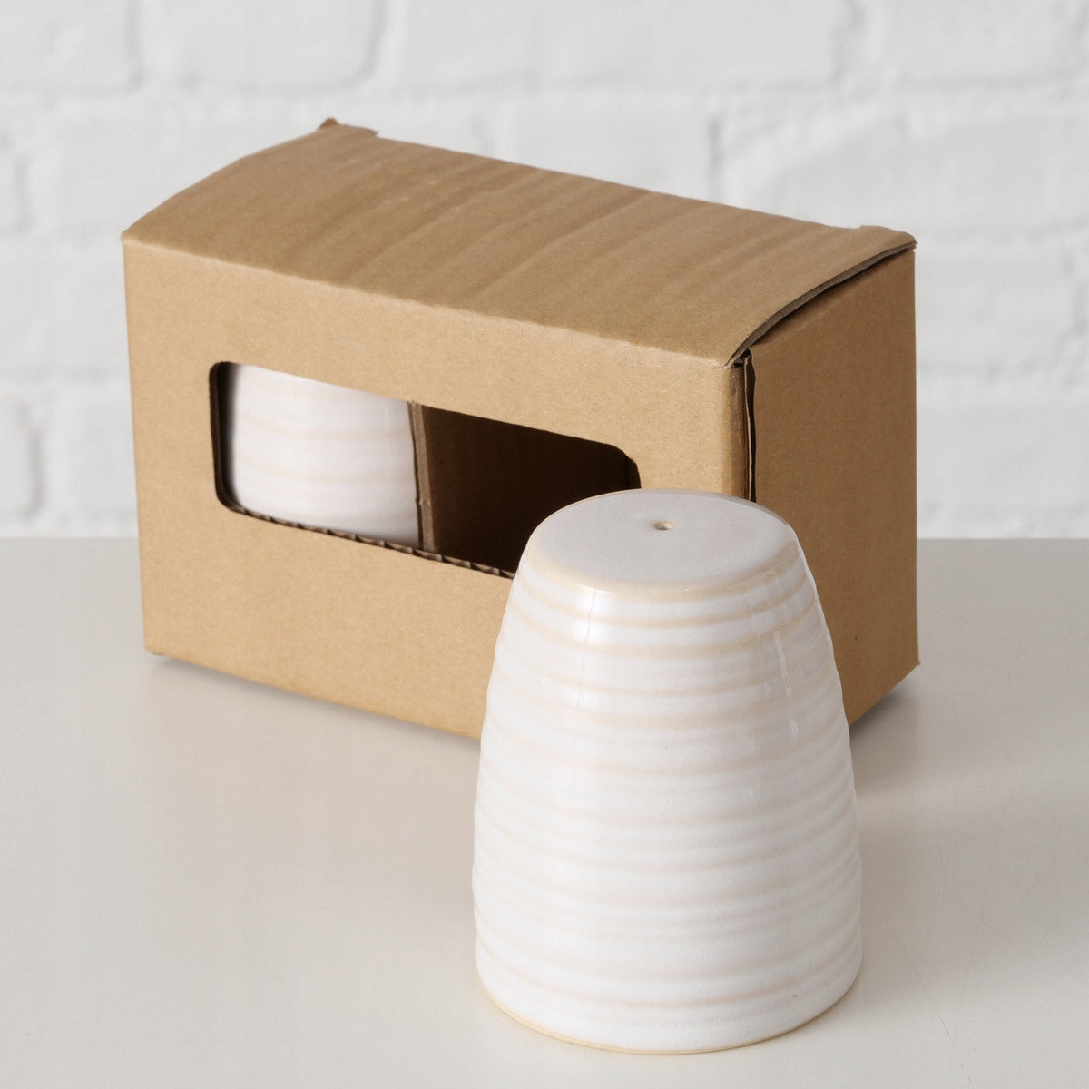 SALT AND PEPPER SHAKER CERAMIC SALT PEPPER SET 8 cm 2 pcs Brand Boltze