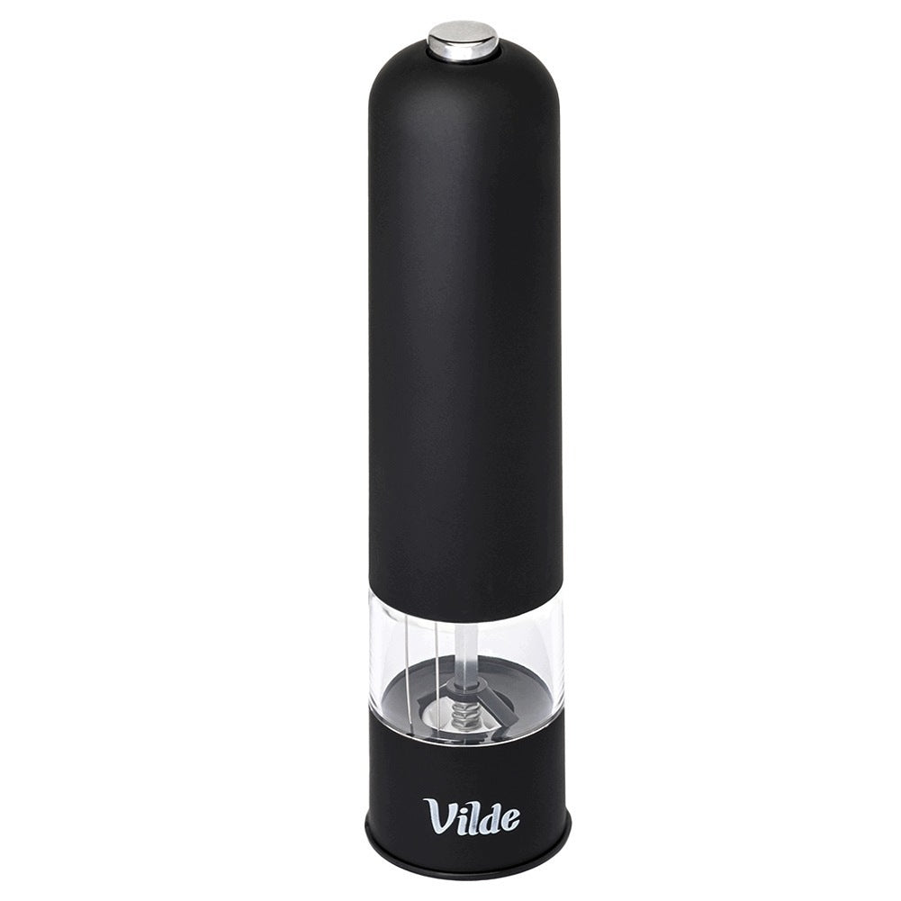 SALT PEPPER Grinder Spice Grinder Electric Black Seasoning Brand Vilde