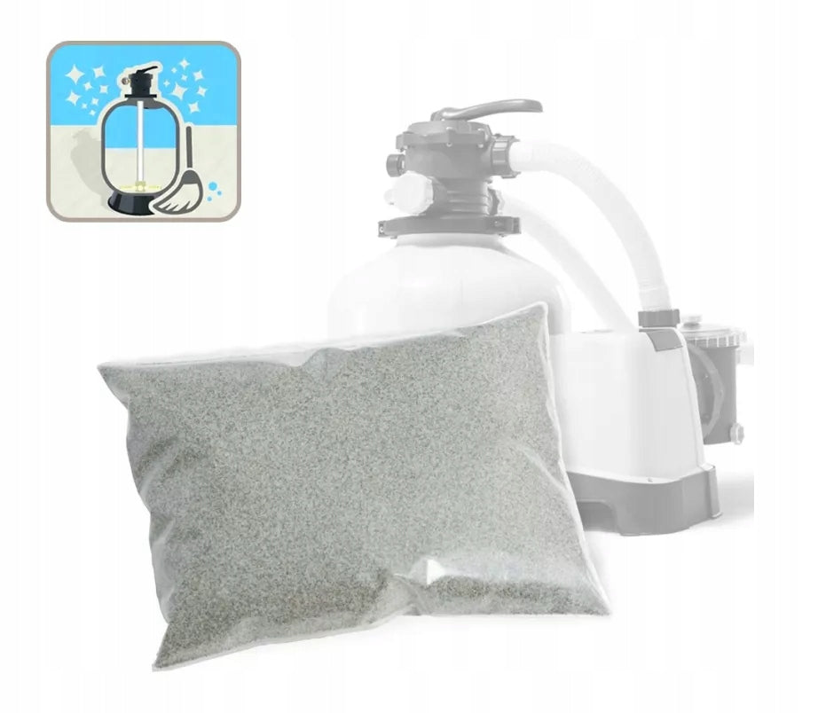 SAND FOR SAND POOL PUMP GLASS Sand 0,3-0,9mm 25kg