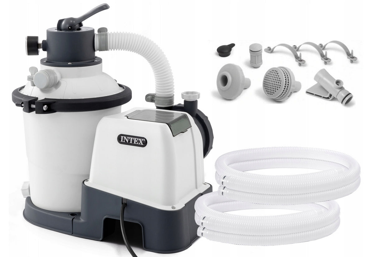 SAND PUMP 3500l/h + BALLS 500g PROGRAMMER HYDROAERATION INTEX 26642 Packaging status original