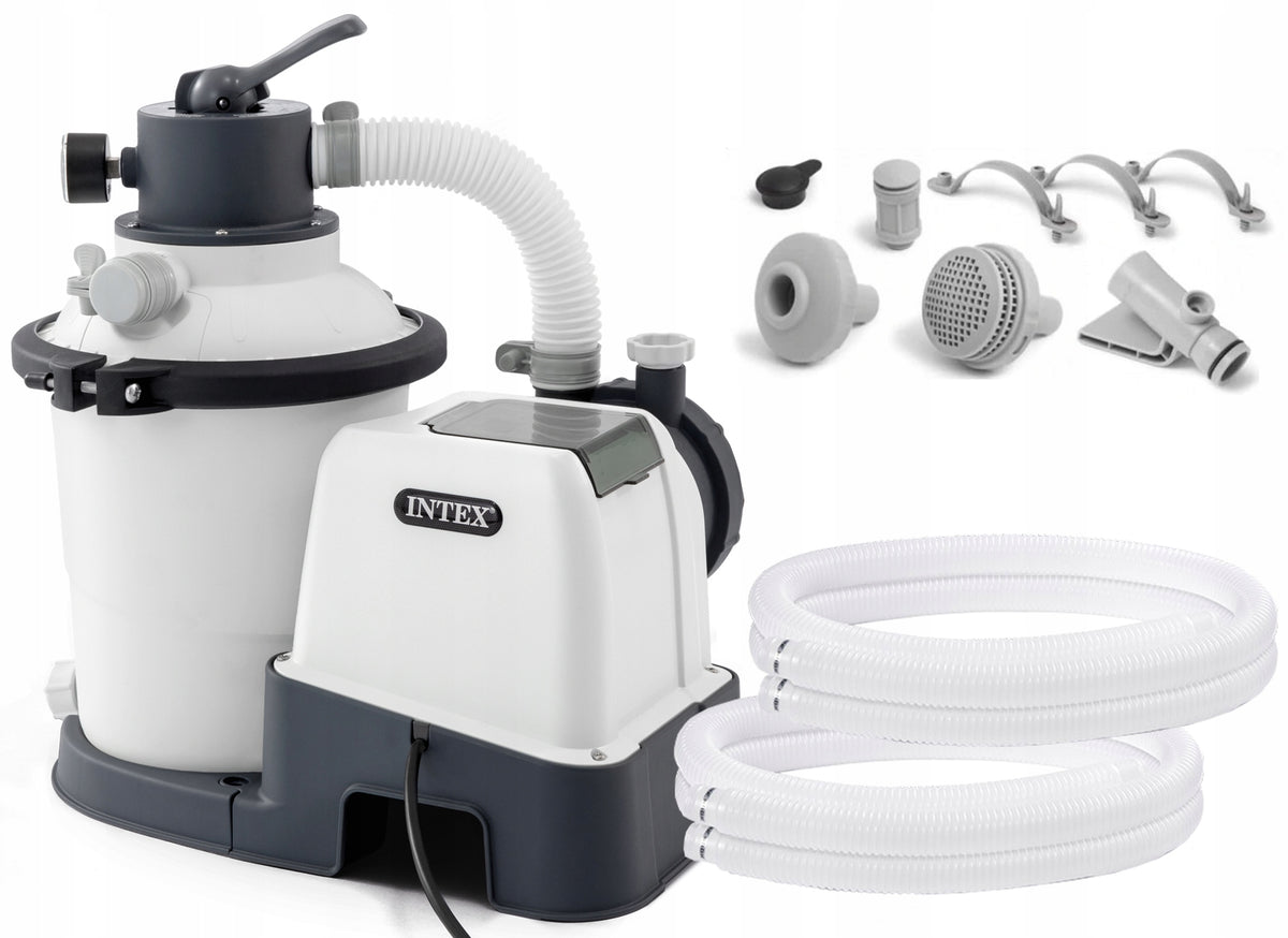 SAND PUMP 3500l/h TIME PROGRAMMER HOSES HYDROAERATION INTEX 26642