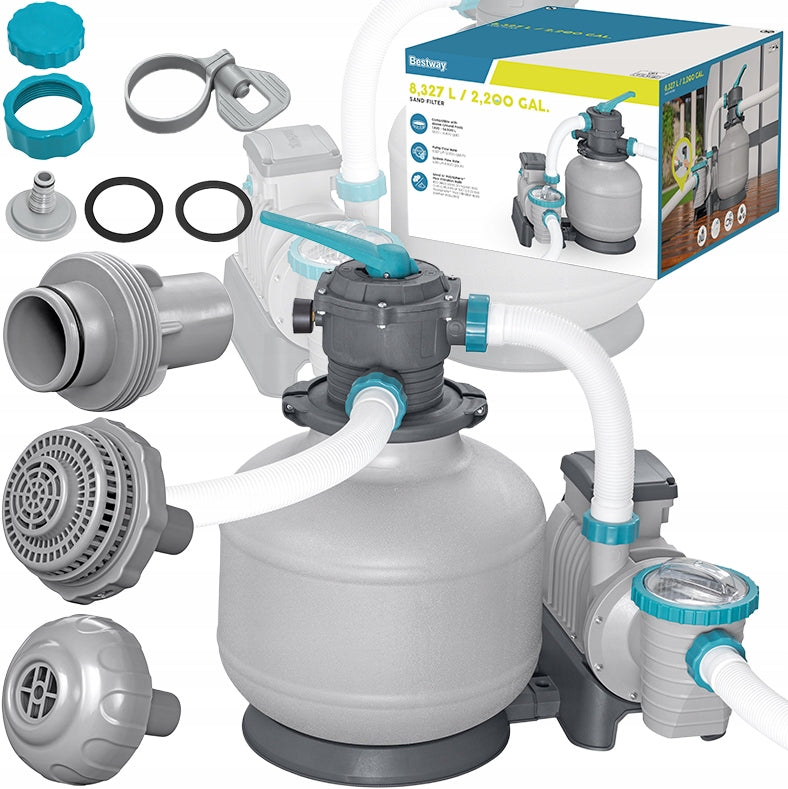 SAND PUMP BESTWAY 8327L/H POOL FILTER 280W 6W1 58499