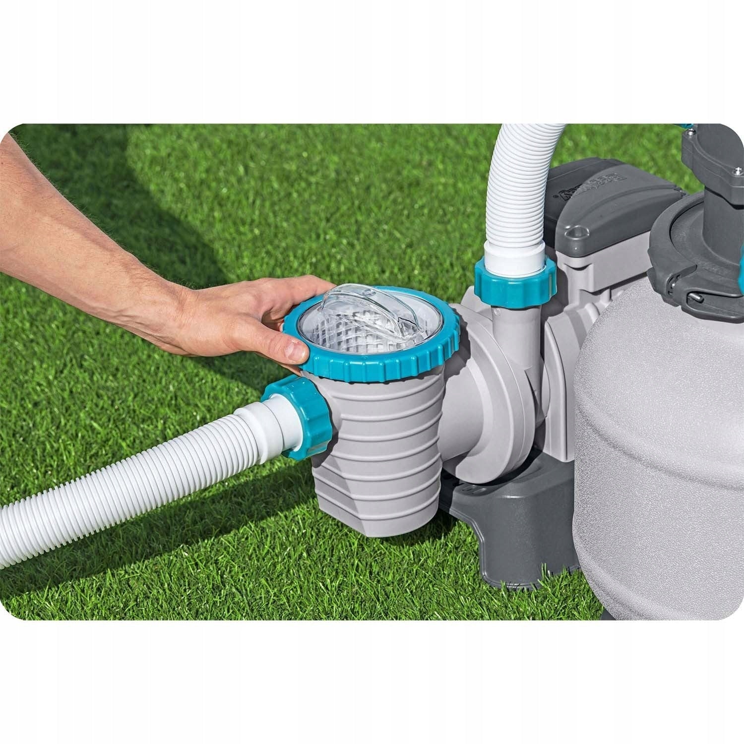 SAND PUMP FOR POOLS FILTERING 8327l/h BESTWAY 58499 + HOSES + ADAPTER Customs tariff code 84212100