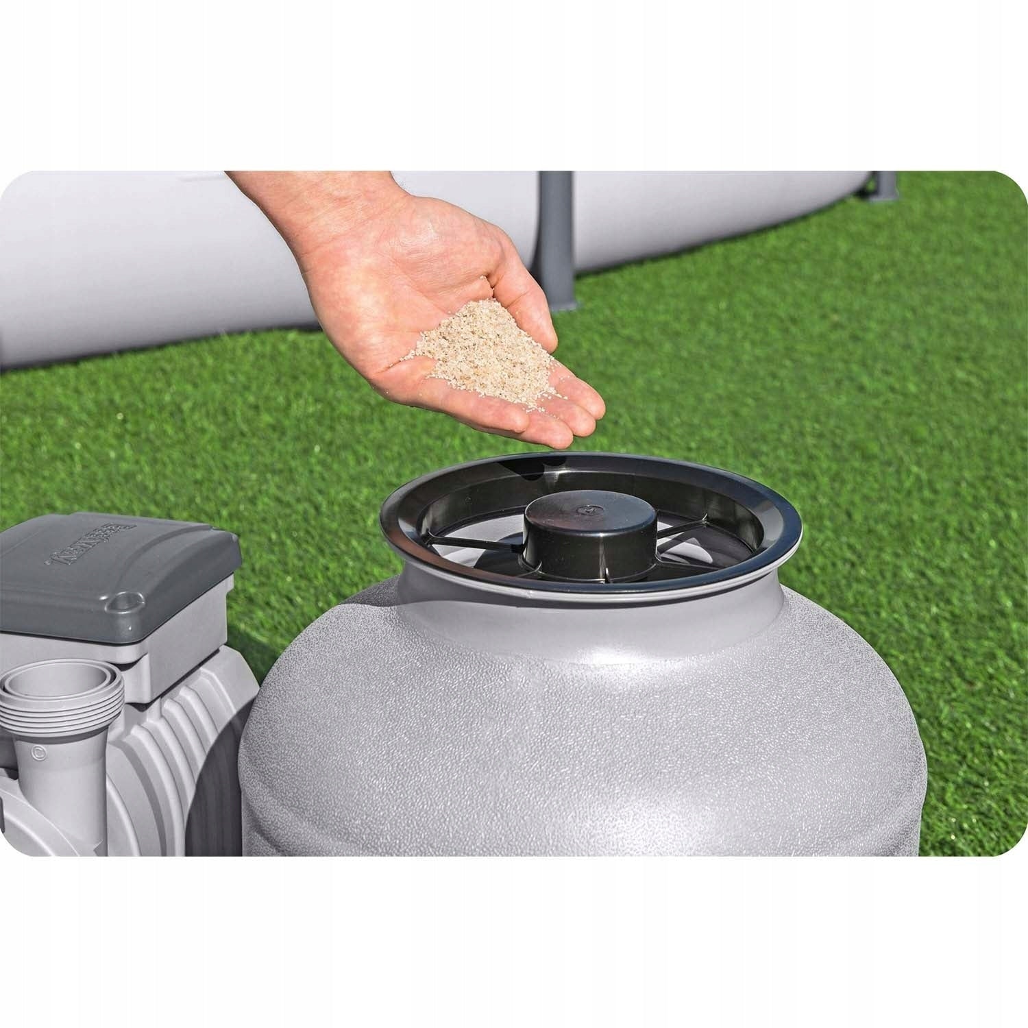 SAND PUMP FOR POOLS FILTERING 8327l/h BESTWAY 58499 + HOSES + ADAPTER Manufacturer code HSG9283/012