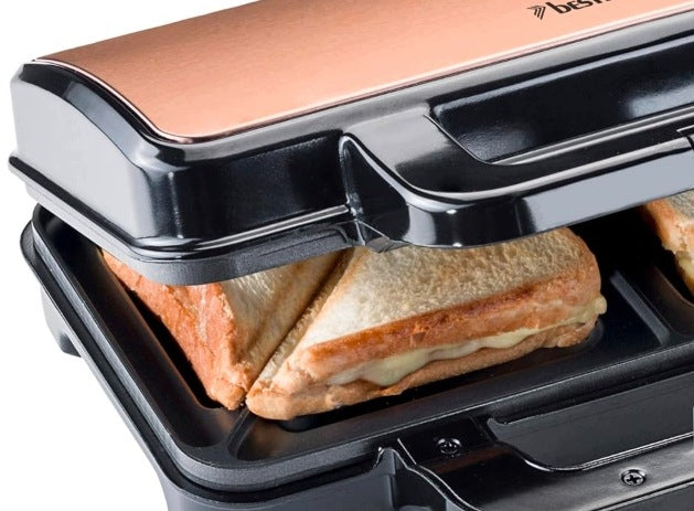 SANDWICH TOASTER 900W 2 TOAST XL NONSTICK COPPER Manufacturer code 696759675979