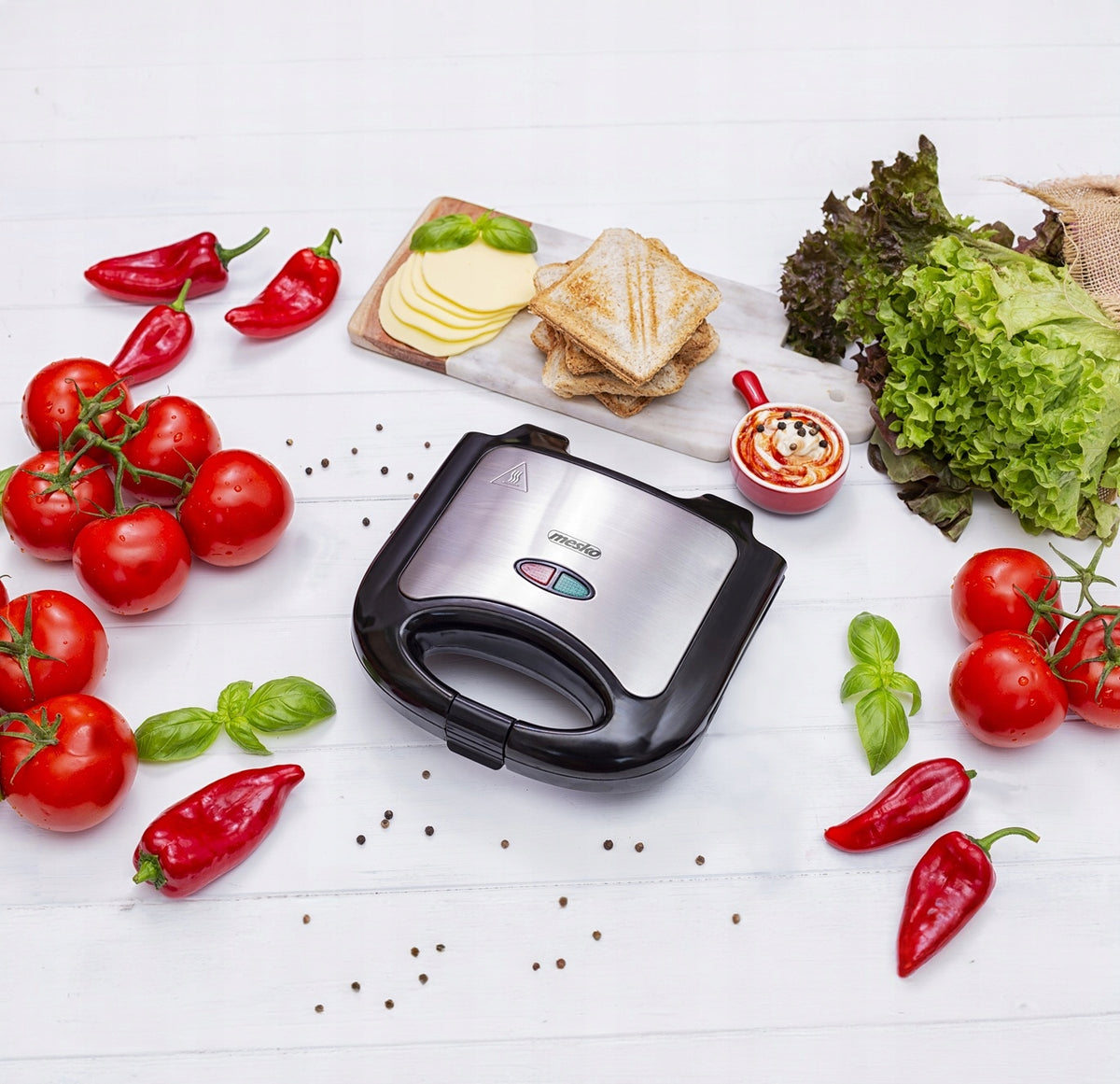 SANDWICH TOASTER ELECTRIC NON-STICK COATING 850W Packaging status original