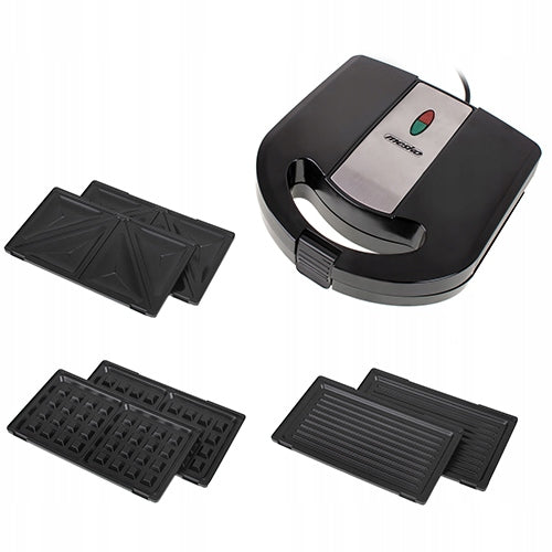 SANDWICH TOASTER GRILL WAFFLE IRON 1000W ELECTRIC TOASTER TOAST 3IN1 Packaging status original