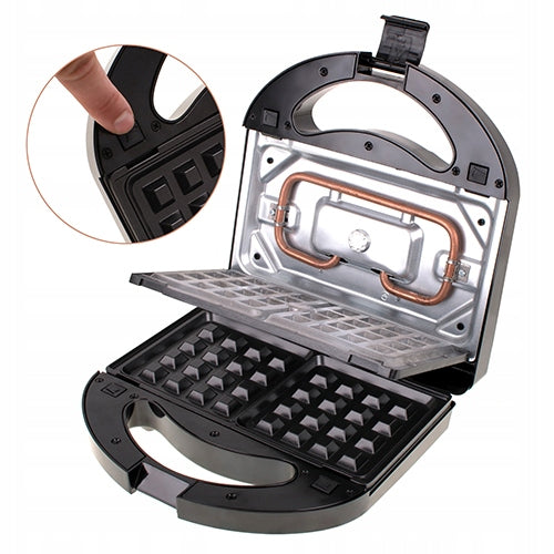 SANDWICH TOASTER GRILL WAFFLE IRON 1000W ELECTRIC TOASTER TOAST 3IN1 Power 1000 W