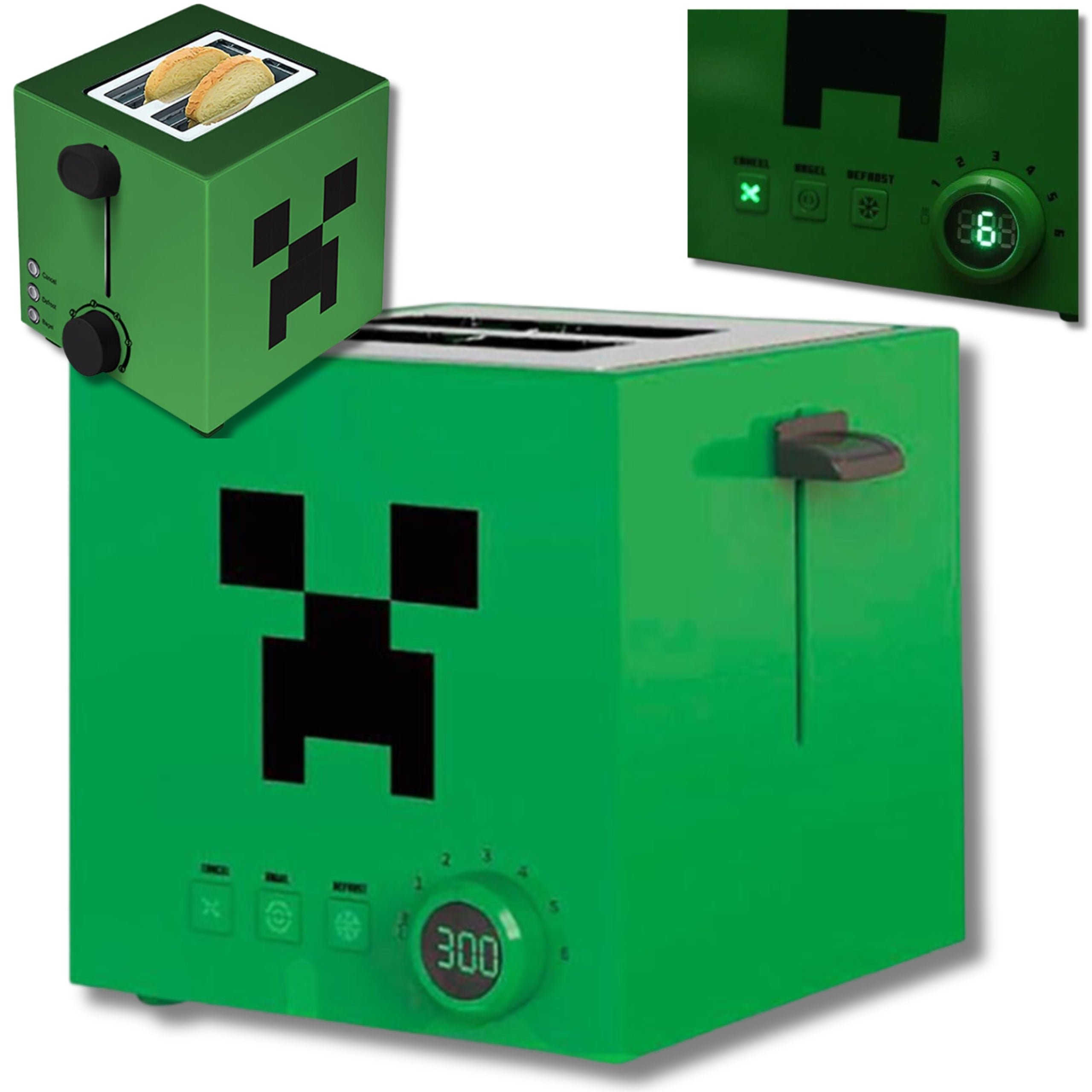 SANDWICH TOASTER MINECRAFT CREEPER TOASTER SANDWITCH MAKER