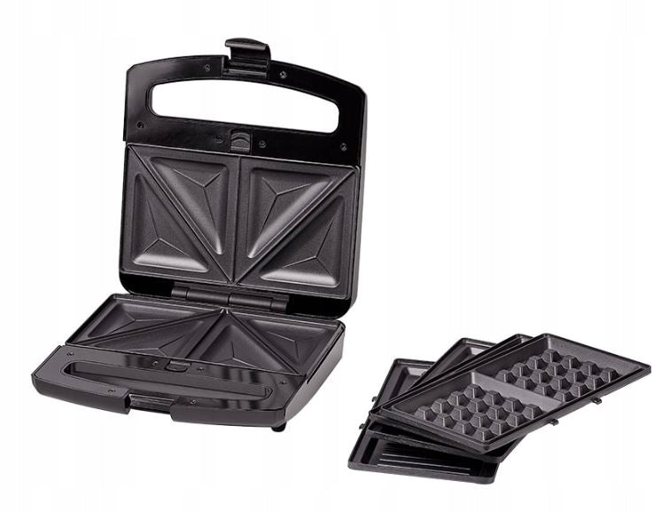SANDWICH TOASTER PANINI GRILL ELECTRIC WAFFLE MAKER 3in1 Power rating 800 W