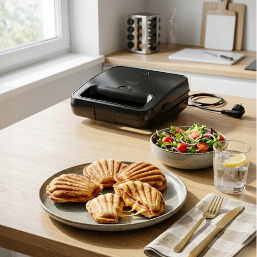 SANDWICH TOASTER SANDWICH 1200W SHELL PLATES NON-STICK COATING Packaging status original