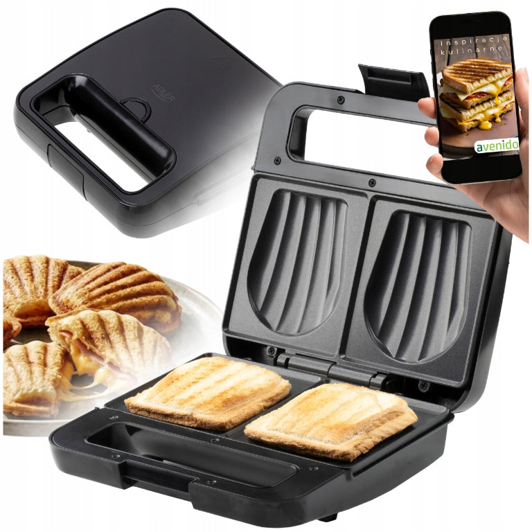 SANDWICH TOASTER SANDWICH 1200W SHELL PLATES NON-STICK COATING