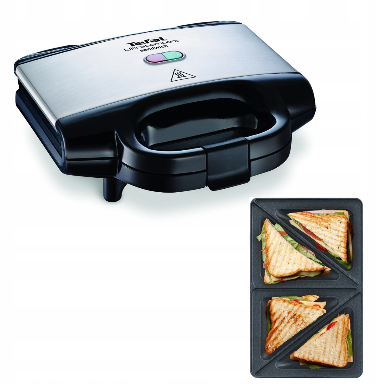 SANDWICH TOASTER TEFAL 700W TRIANGLES NONSTICK TOAST STRONG