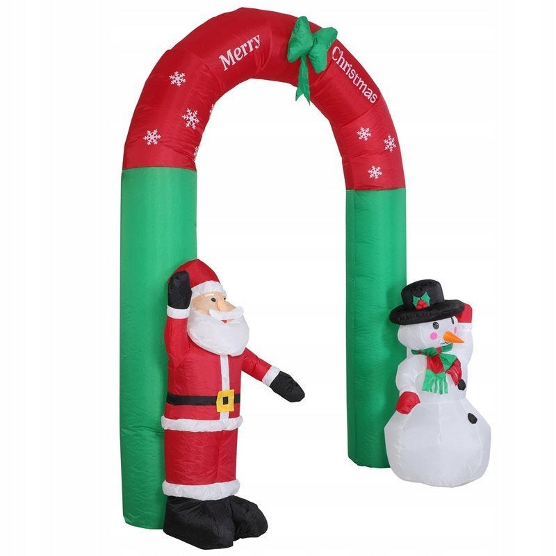 SANTA CLAUS INFLATABLE LED GATE 250x200cm Packaging status original