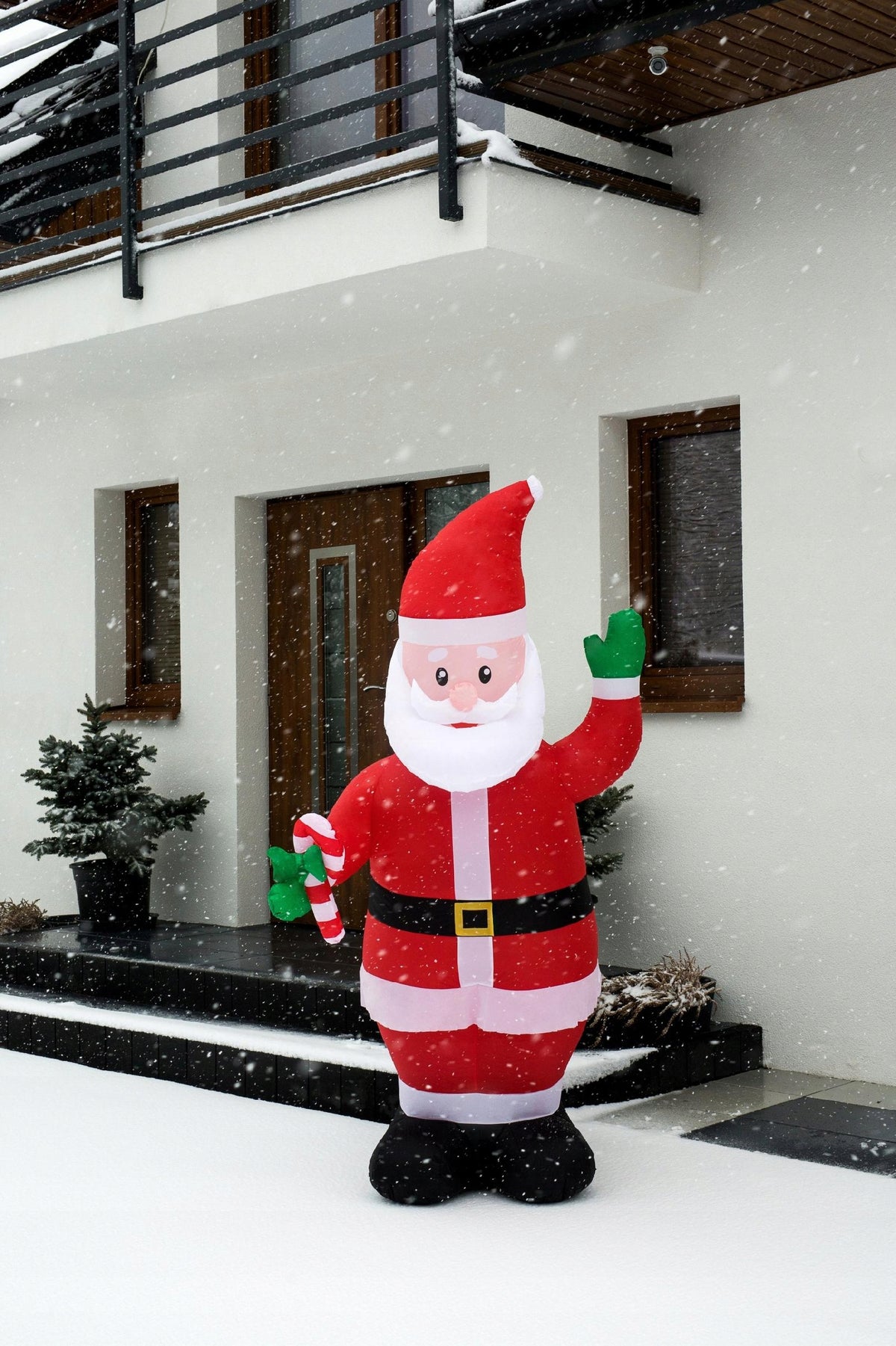 SANTA Inflatable GLOWING LARGE Pumped LED 220cm Blower JUMIhome Packaging status original