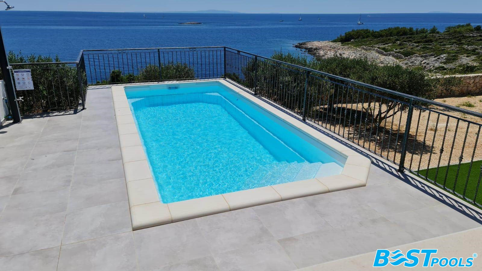 SANTORINI SWIMMING POOL 7.0x3.0x1.55 MANUFACTURER BESTPOOLS Manufacturer code S1