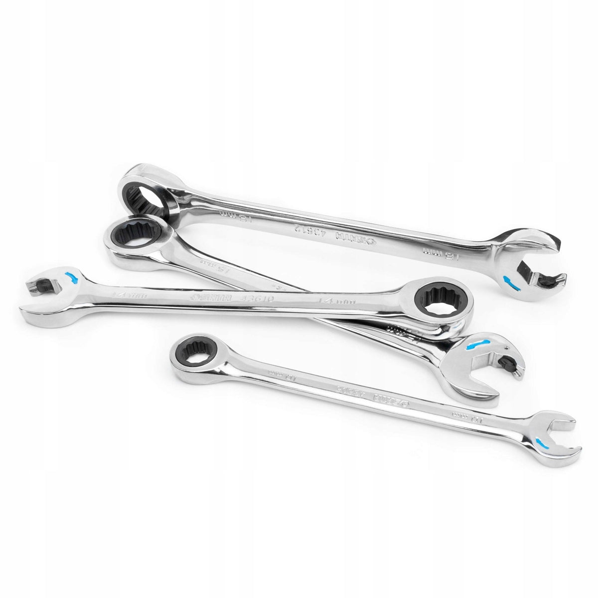 SATA Set of 12 Double Ratchet Wrenches 09066 Brand SATA