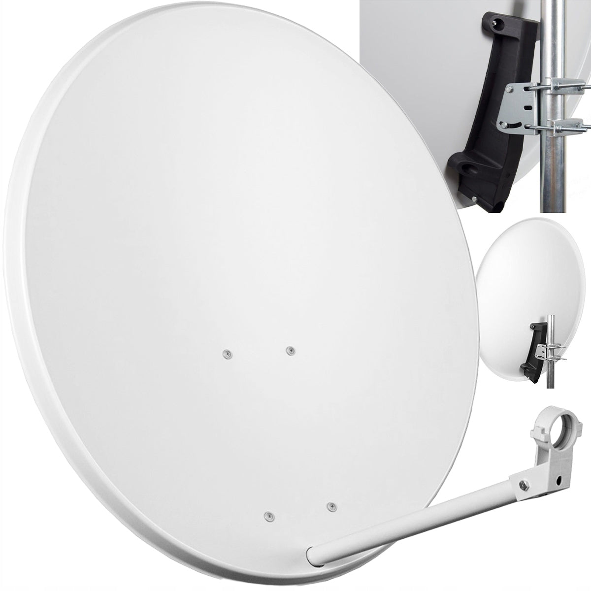 SATELLITE ANTENNA CANOPY CORAB 80CM WHITE HD 4K