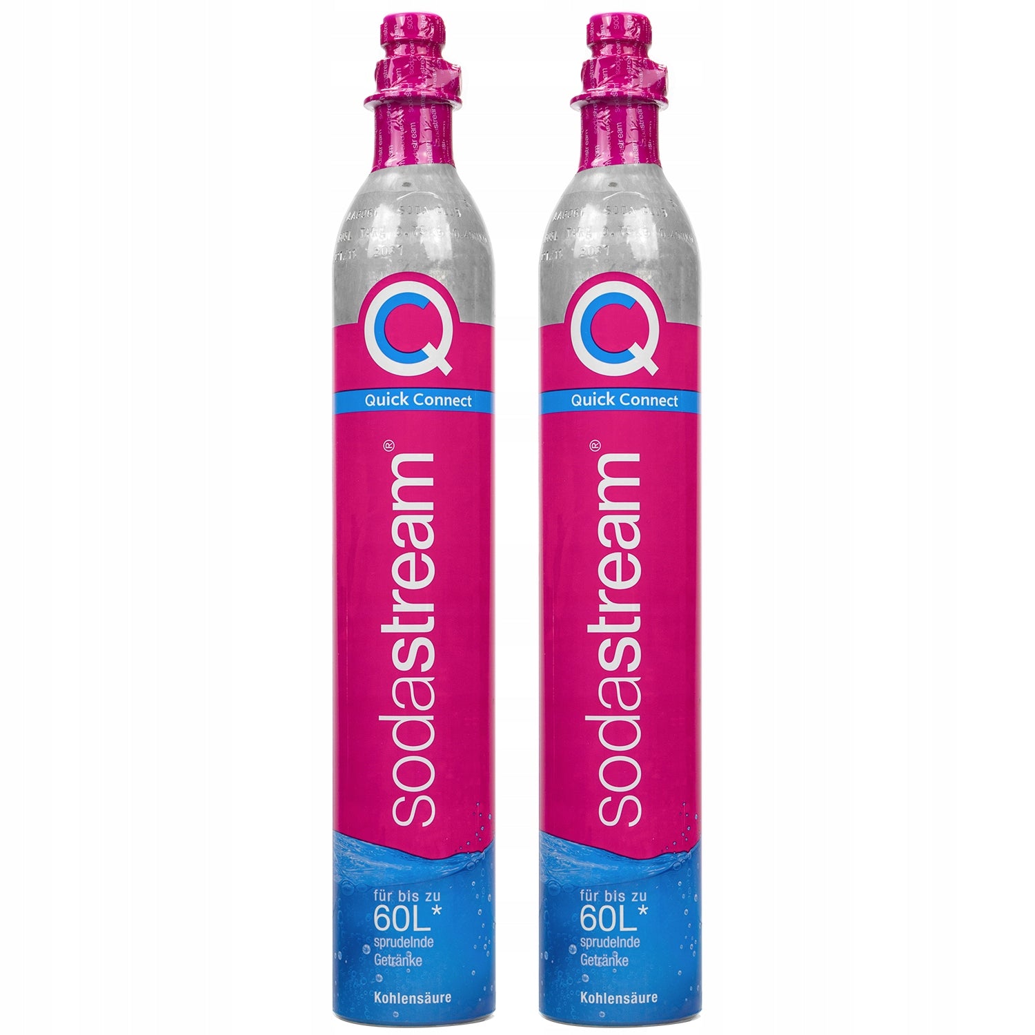 SATURATOR SODASTREAM ART BLACK + 2x QUICK CONNECT CARTRIDGE FOR WATER GASSING Volume 1000 ml