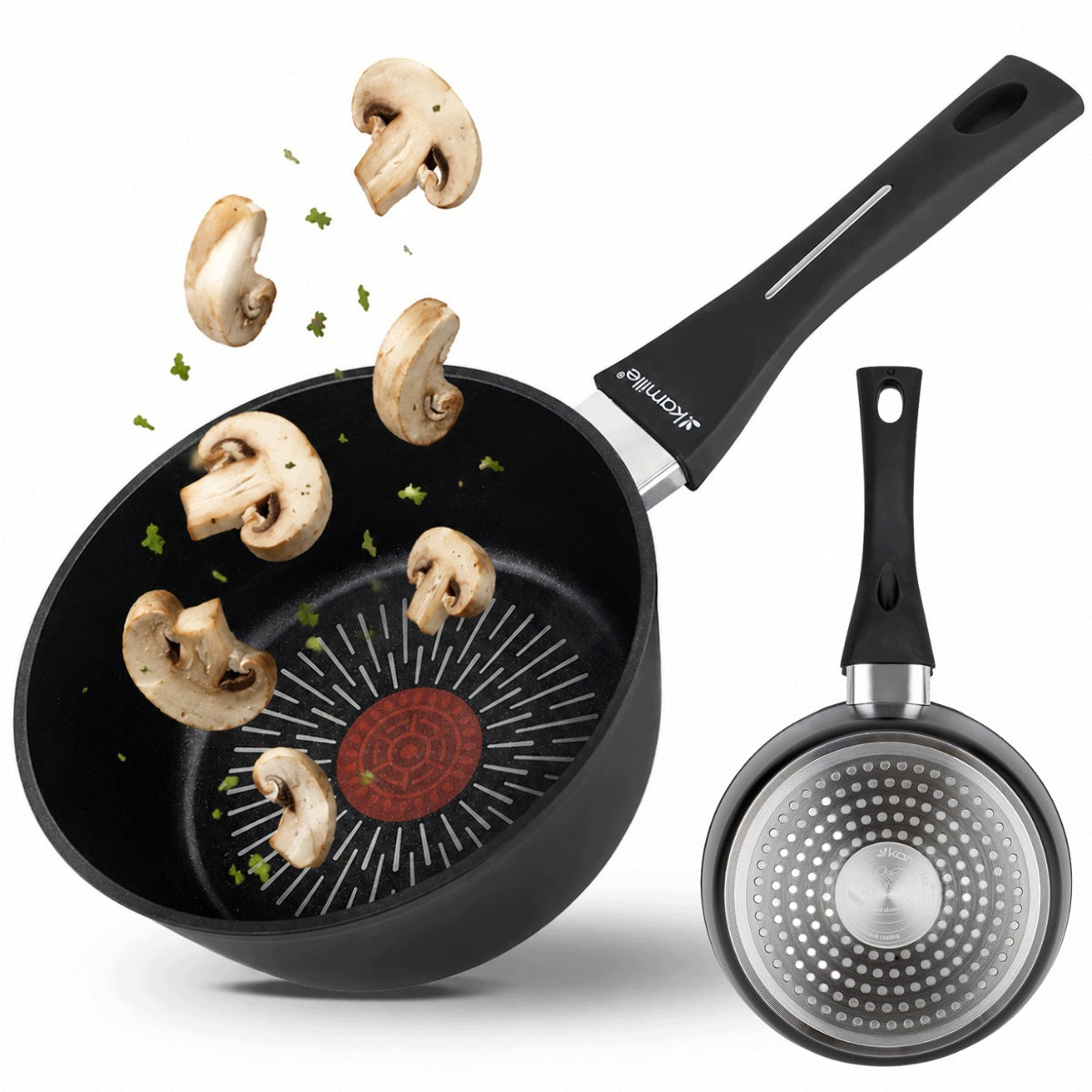 SAUCEPAN POT NON-STICK SAUCEPAN 1,2 L INDUCTION GAS KAMILLE