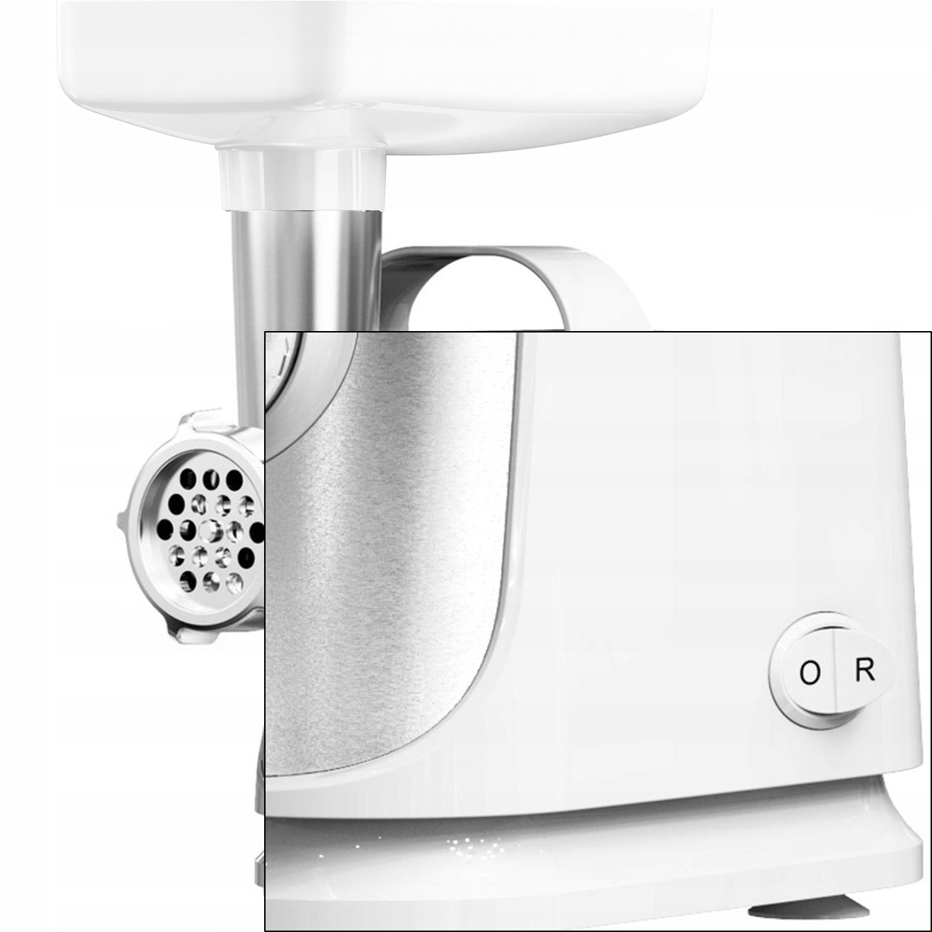 SAUSAGE MEAT GRINDER 3 SIEVES + SHREDDER REVERSE POWER 1300W Power rating 1300 W