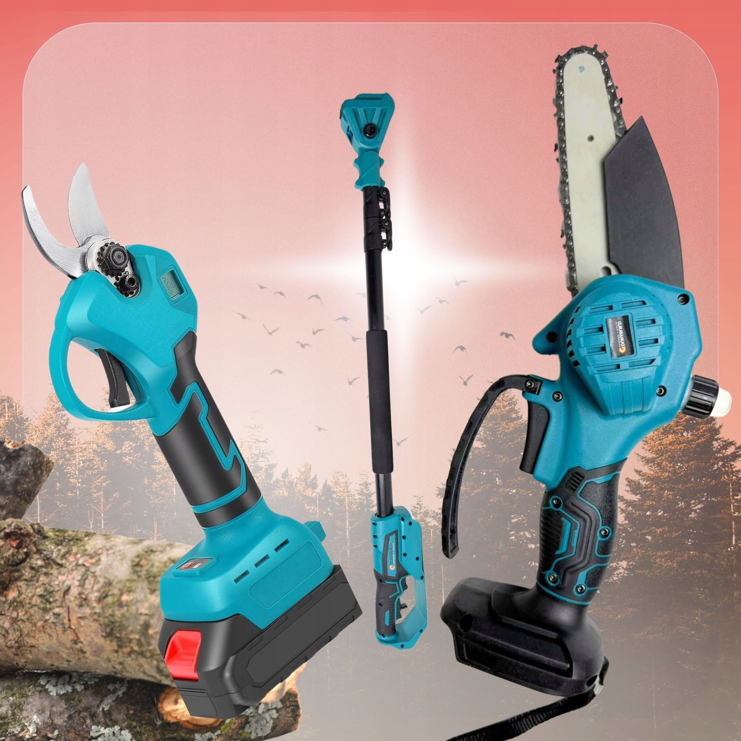 SAW ELECTRIC PRUNING SHEAR ROTARY BOOM 200CM GARDEN SET 800W Packaging status original