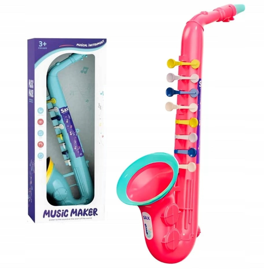 SAXOPHONE TOY INTRUMENT TRUMPET BLUE 2s EAN (GTIN) 5904326445086