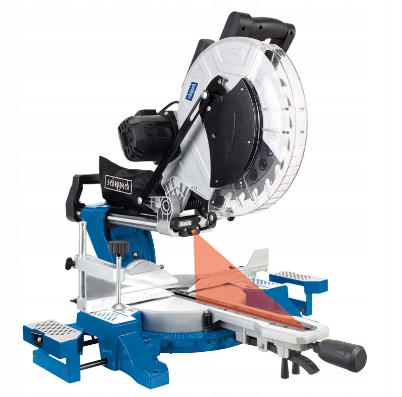 SCHEPPACH MITER SAW WITH FEED HM140L 2000W 305MM 2 X DISC Manufacturer code SCH5901218901