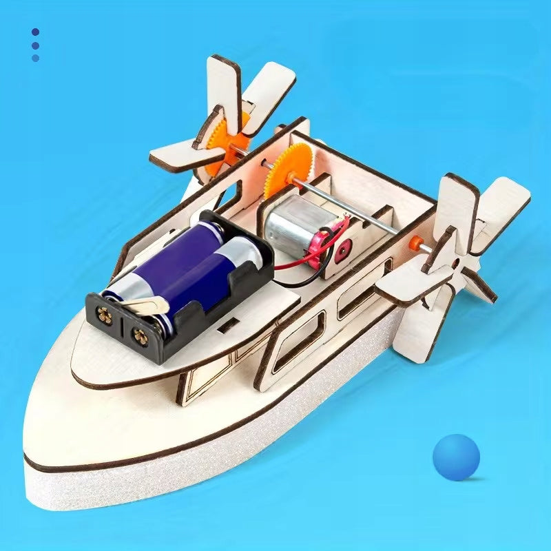 SCIENCE KIT BOAT DO IT YOURSELF EDUCATIONAL ENGINE BOAT SCIENCE TOY