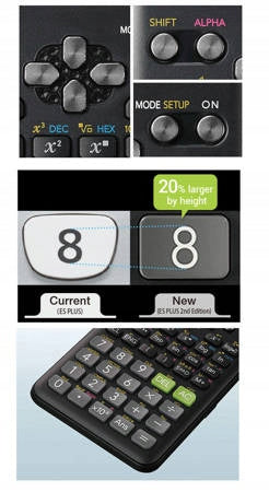 SCIENTIFIC CALCULATOR CASIO FX 350ES PLUS 2 BOX Manufacturer code FX-350ES PLUS