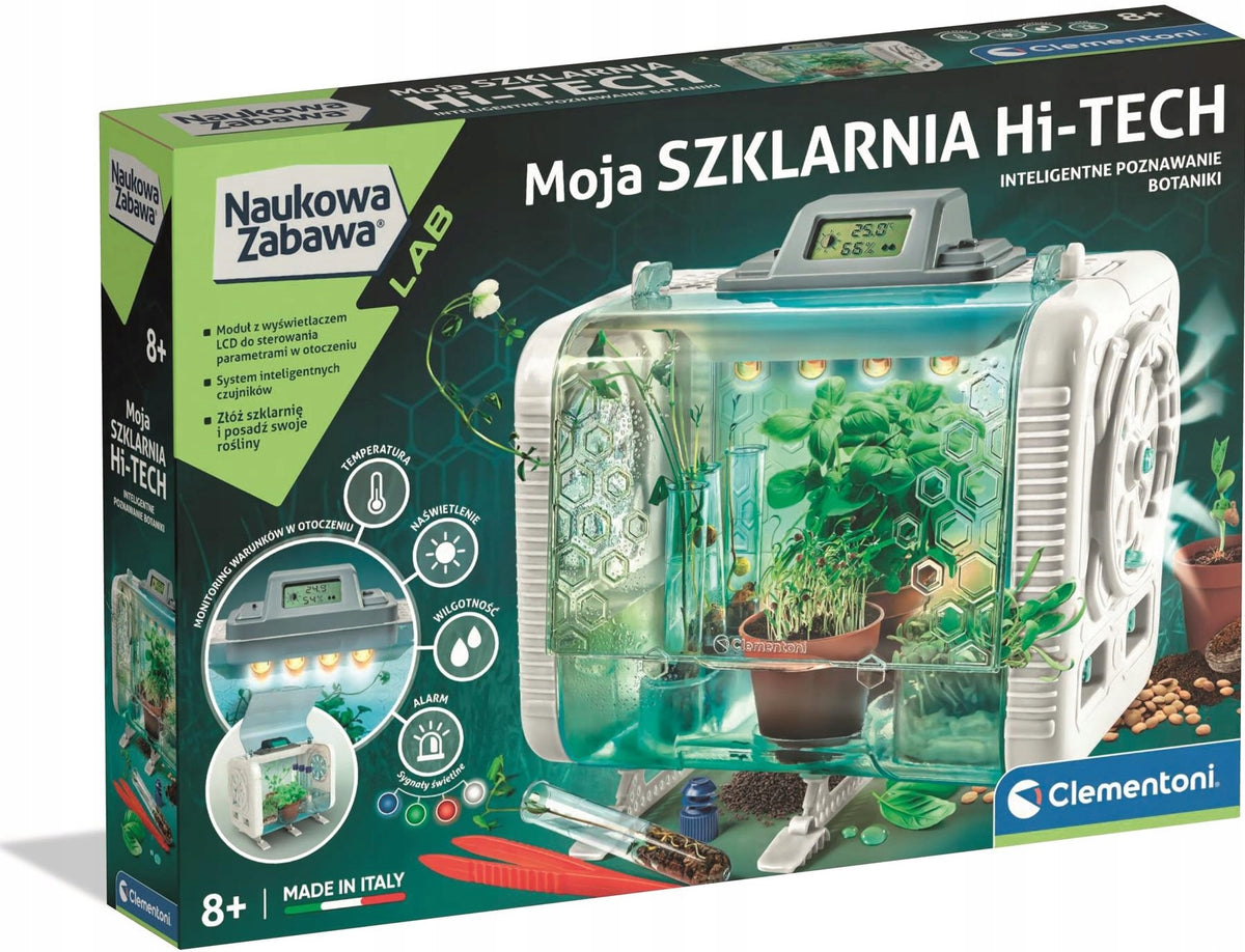 SCIENTIFIC FUN ECO MODERN HI-TECH GREENHOUSE FOR CHILDREN CLEMENTONI Brand Clementoni
