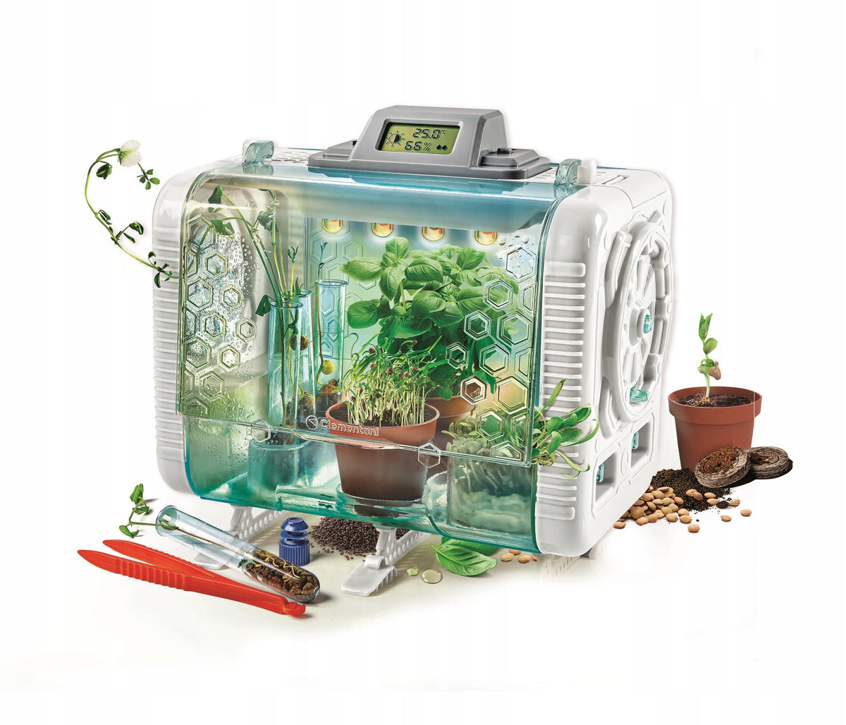 SCIENTIFIC FUN ECO MODERN HI-TECH GREENHOUSE FOR CHILDREN CLEMENTONI Kid's age 8＋ years