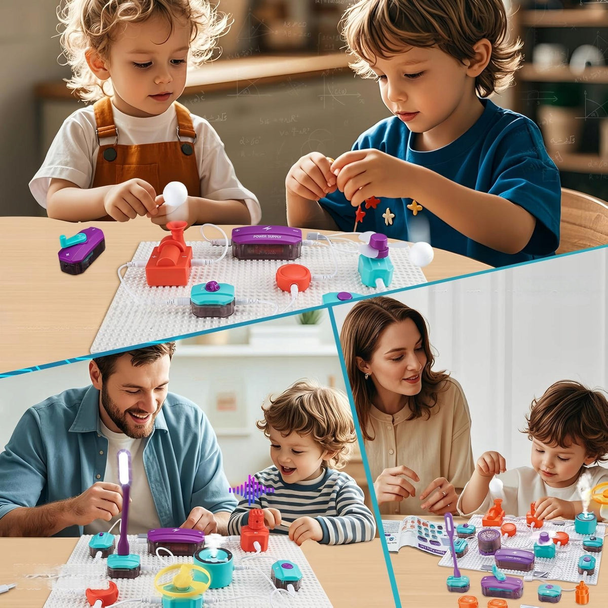 SCIENTIFIC SET OF ELECTRONIC LABORATORY FOR CHILDREN - 45 ELEMENTS Brand no brand
