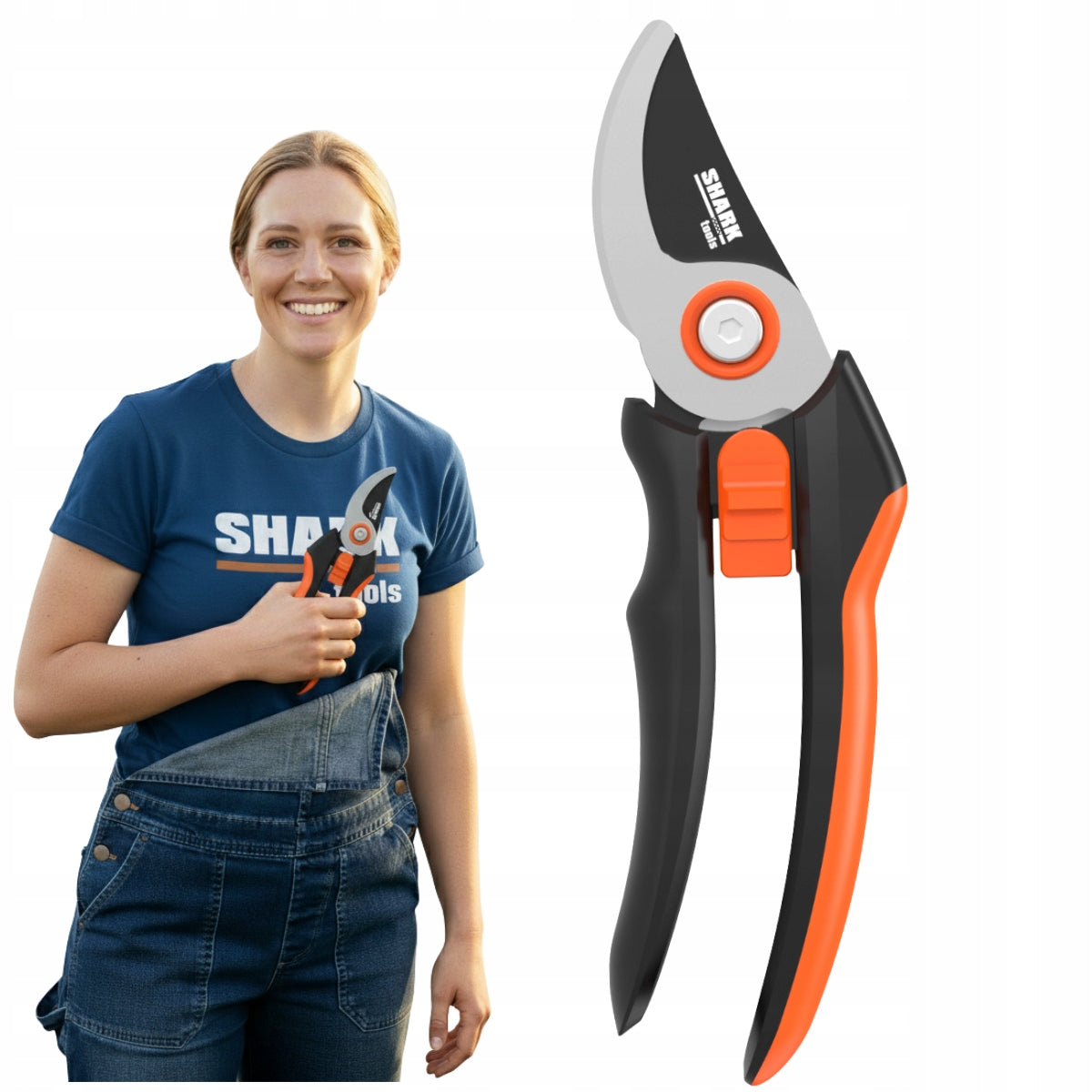SCISSOR GARDEN PRUNER FOR CUTTING BUSH BRANCHES UP TO 18mm Manual Small