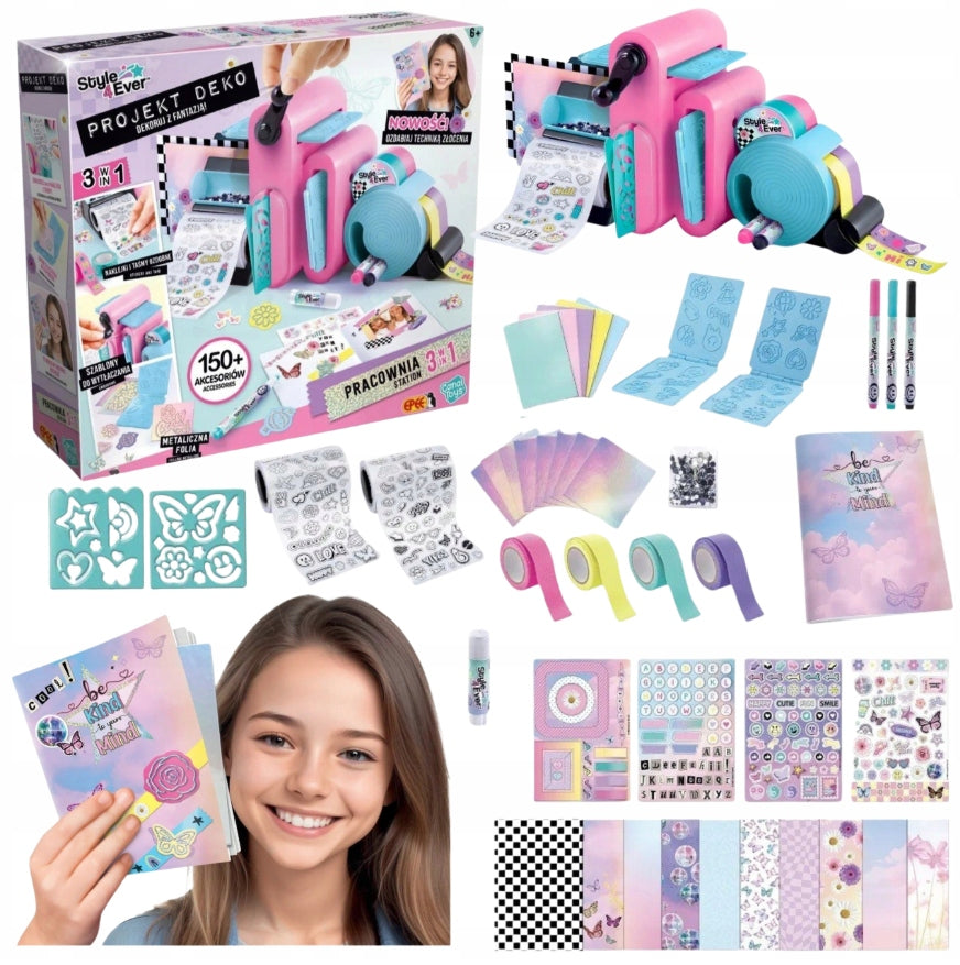 SCRAPBOOKING MACHINE Decoration Set for KIDS Design Deko STUDIO Brand Epee