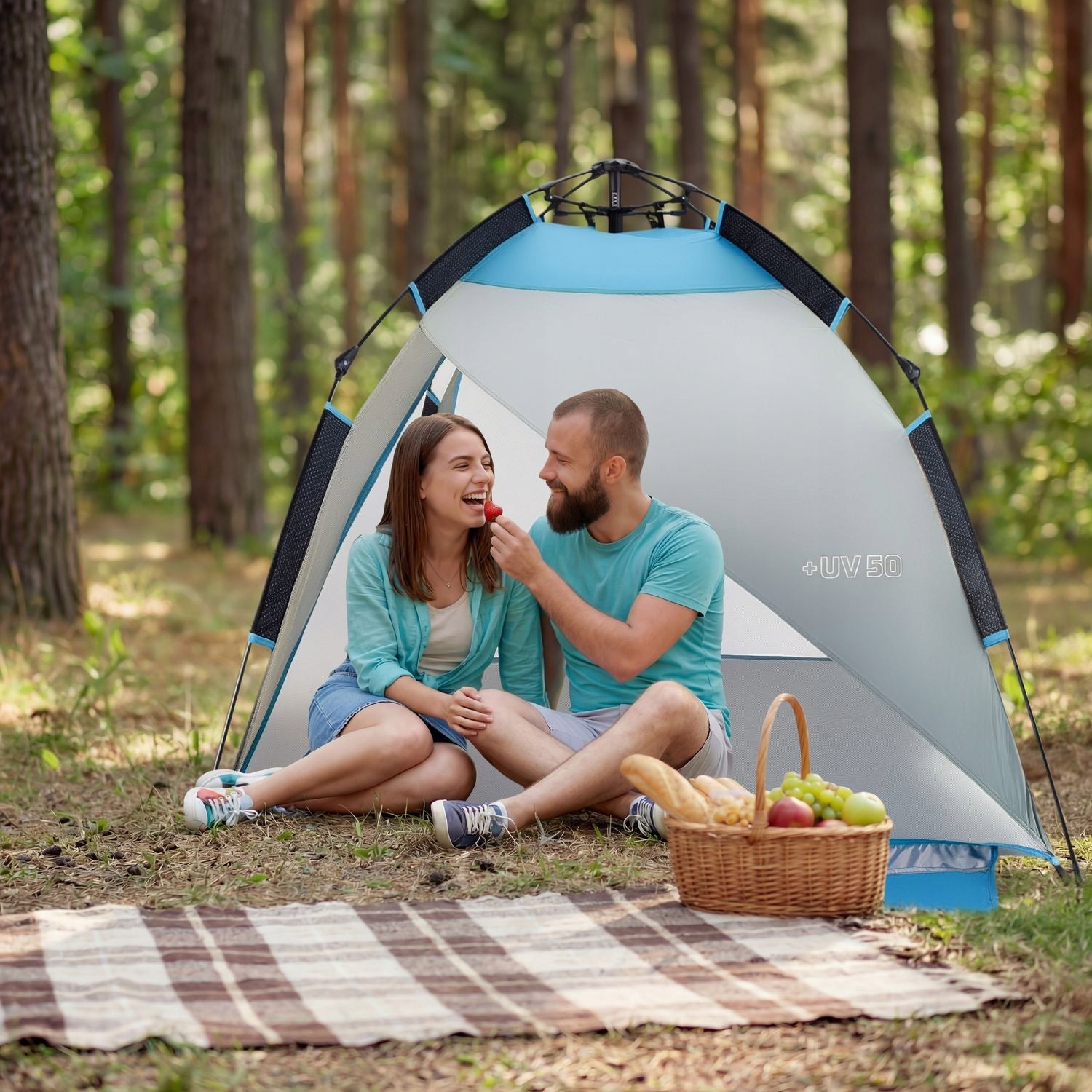 SCREEN BEACH TENT TOURIST QUICK UNFOLDING UV50 COVER OUTTEC Packaging status original