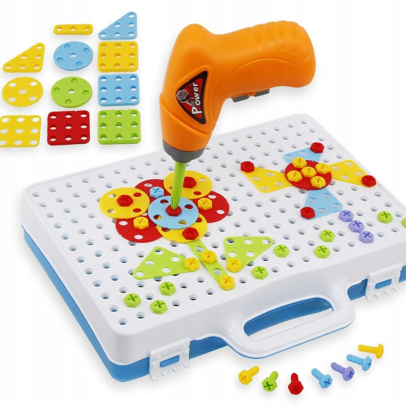 SCREWDRIVER AND BLOCKS FOR SCREWING SET OF 151 ELEMENTS