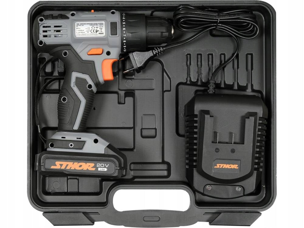 SCREWDRIVER CORDLESS DRILL STHOR 78081 2 GEARS LED CASE 20V Manufacturer code 78081