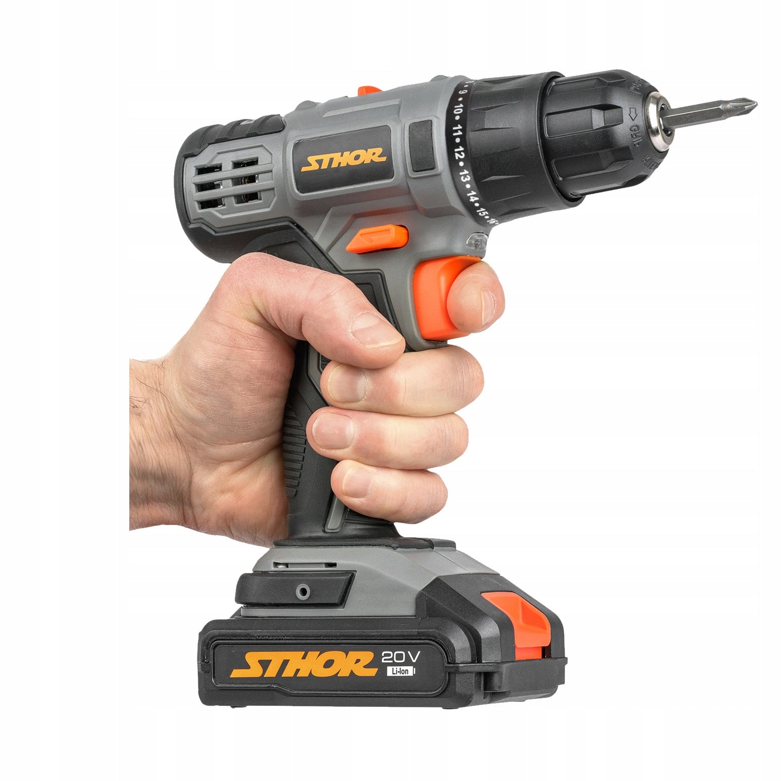 SCREWDRIVER CORDLESS DRILL STHOR 78081 2 GEARS LED CASE 20V Packaging status original