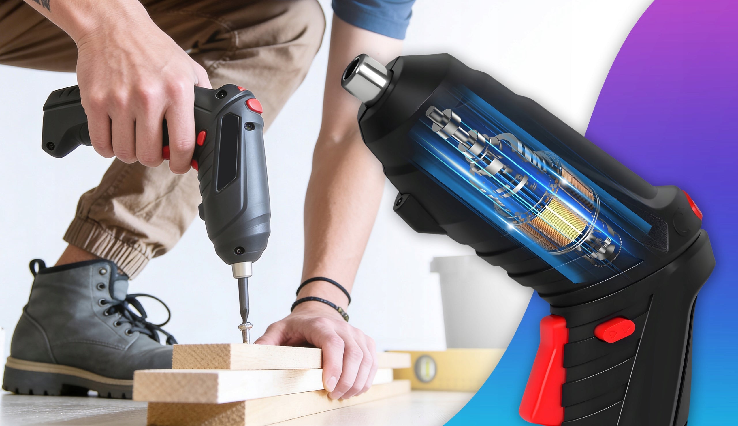 SCREWDRIVER CORDLESS SCREWDRIVER BITS DRILL CASE 47EL Packaging status original