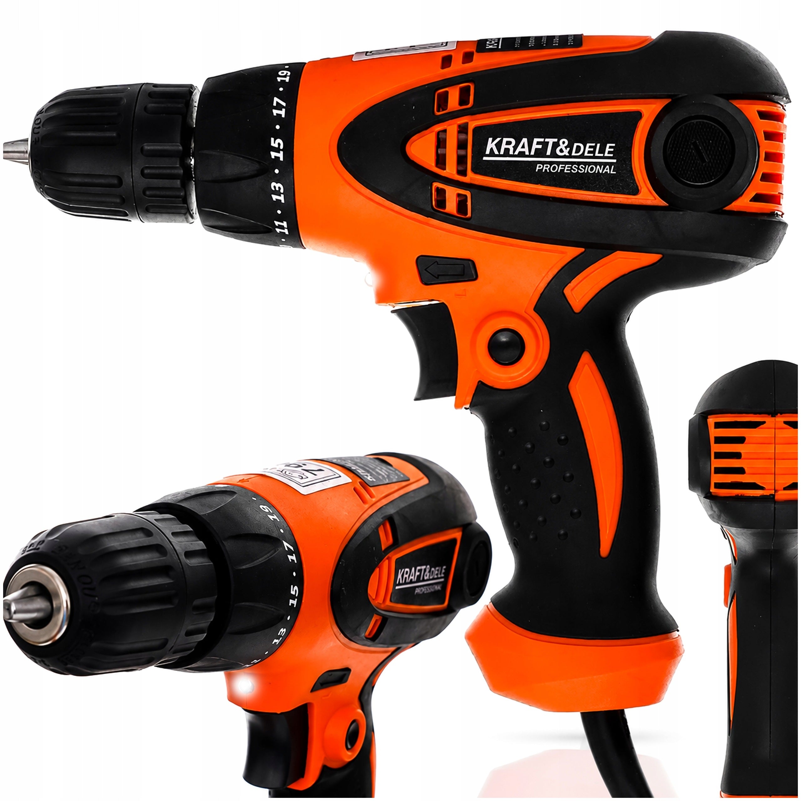 SCREWDRIVER ELECTRIC DRILLING MACHINE IMPACTLESS NETWORK 900W 230V LED SCREWDRIVER