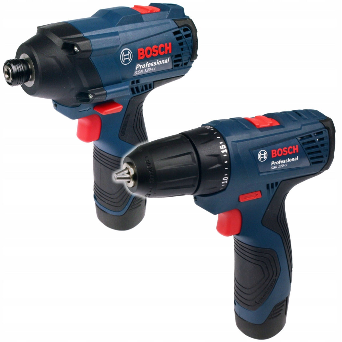 SCREWDRIVER GSR 120-LI + SCREWDRIVER GDR 120-LI BOSCH 2x2,0Ah + SUITCASE Manufacturer code 4059952590998