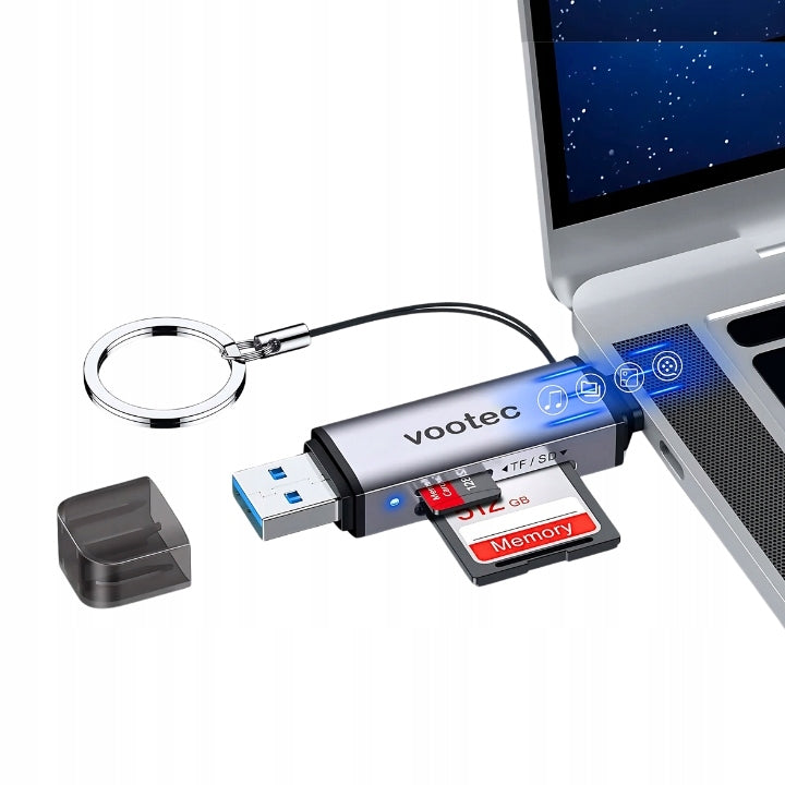 SD Card Reader Micro SD USB C 3.0 Memory Adapter for 2TB Laptop Phone Manufacturer code 5905261901286