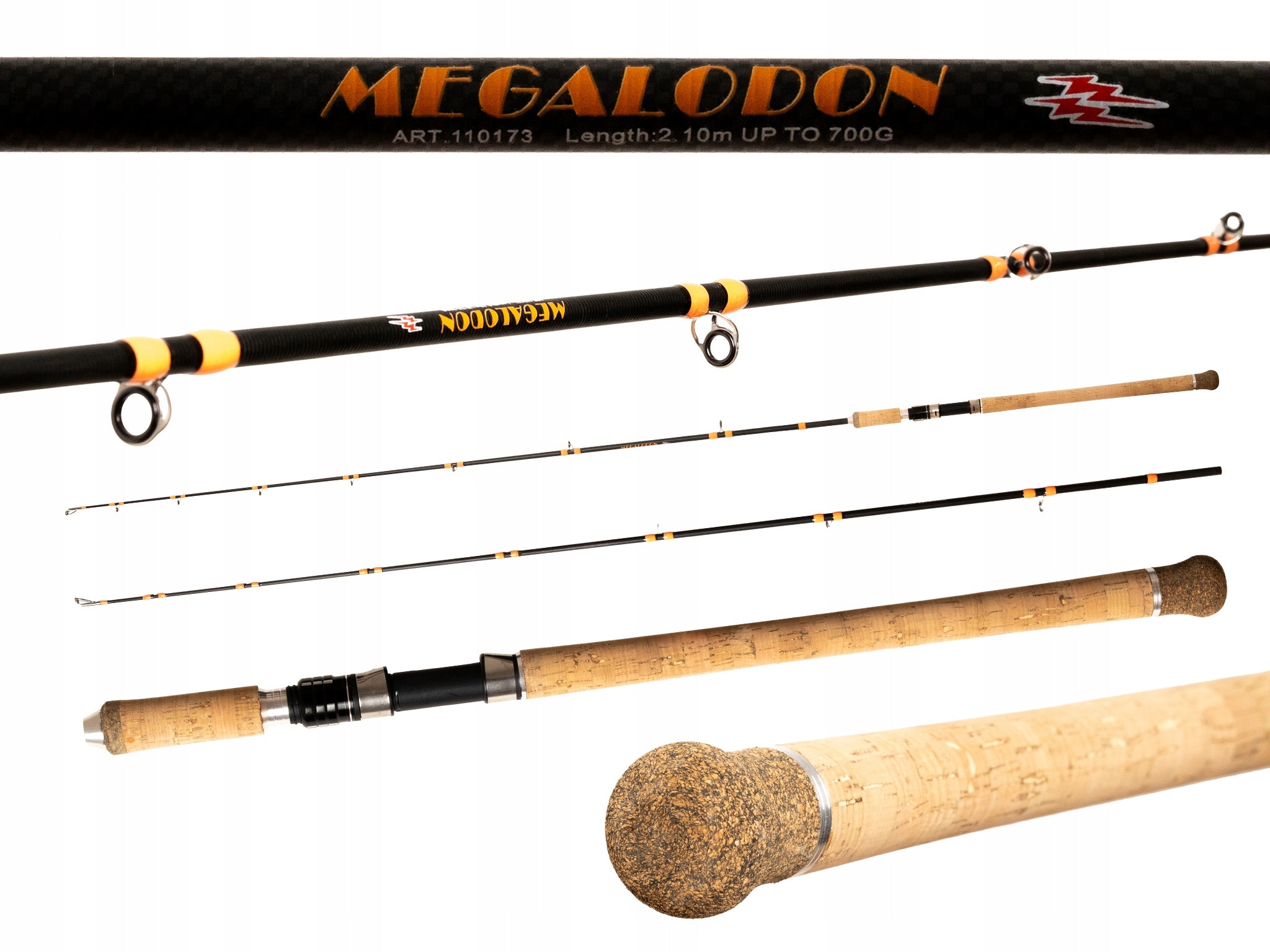 SEA ROD RUMPOL MEGALODON 210CM 700G STRONG FOR COD SUM 110173