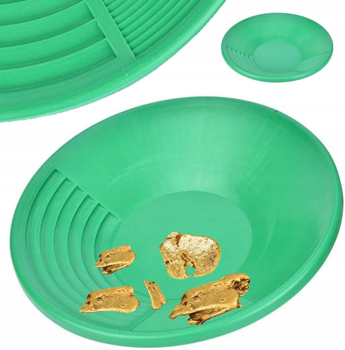 SEARCH BOWL Rinsing Gold Bowl Sieve Strainer Screener Large Hit