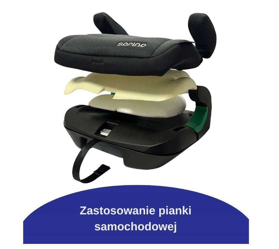 SEAT BOOSTER SEAT SORINO ERIS ISOFIX LIGHT/GREY 125-150CM Manufacturer code 4016428012965